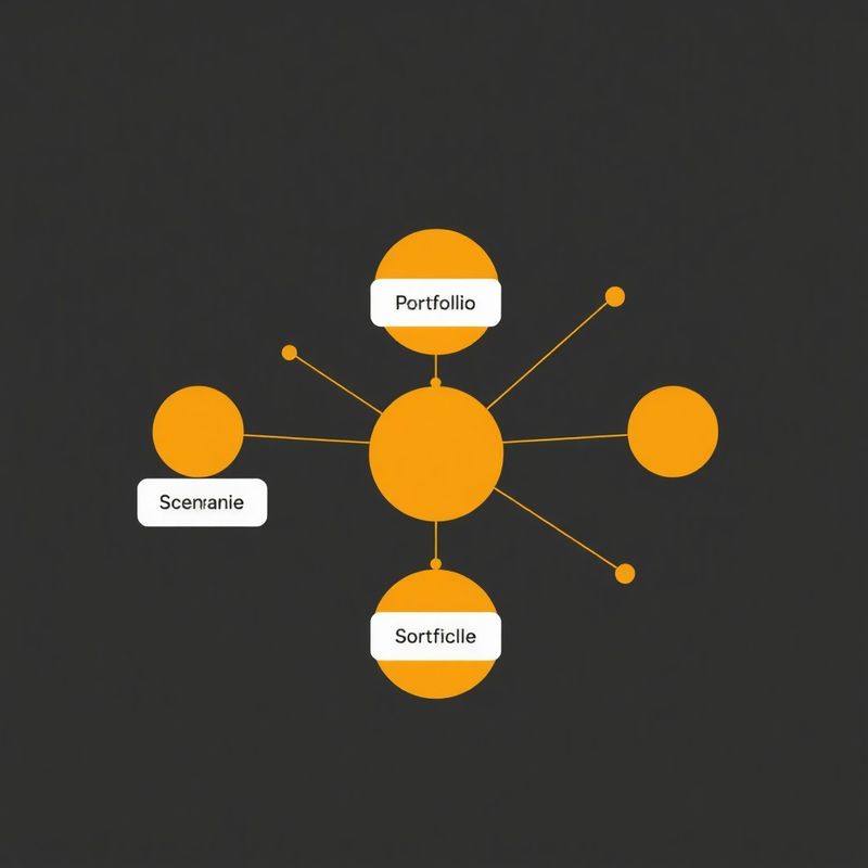 Diagrama con cinco nodos interconectados que representan los módulos de la plataforma